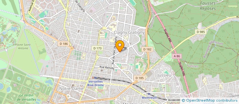 localisation de l'entreprise ASS DE BETHUNE à VERSAILLES