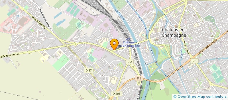 localisation de l'entreprise ASS DE BIENFAISANCE  CHALONS-EN-CHAMPAGNE