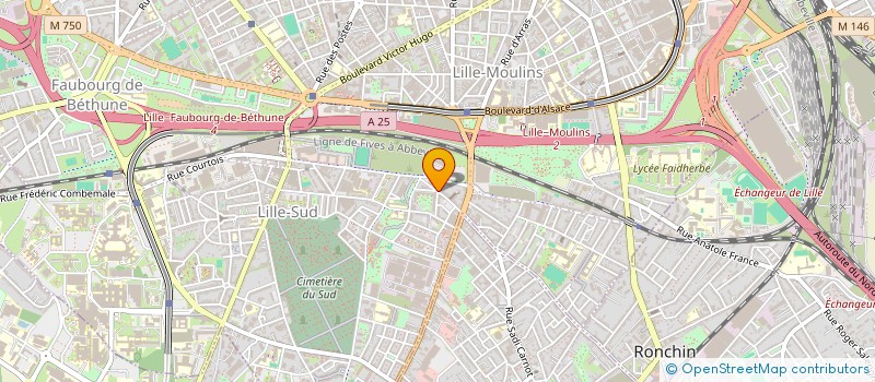localisation de l'entreprise ASS DE BOWLING SPORT ET LOISIRS LILLE à LILLE