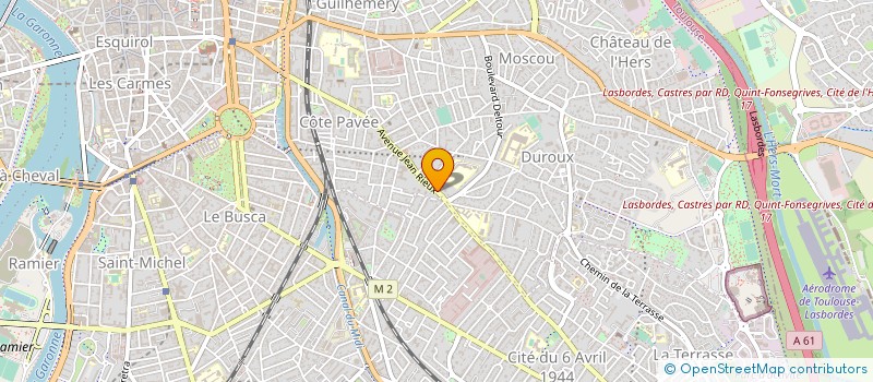 localisation de l'entreprise ASS DE CHASSE BLANC DE CALERS à TOULOUSE