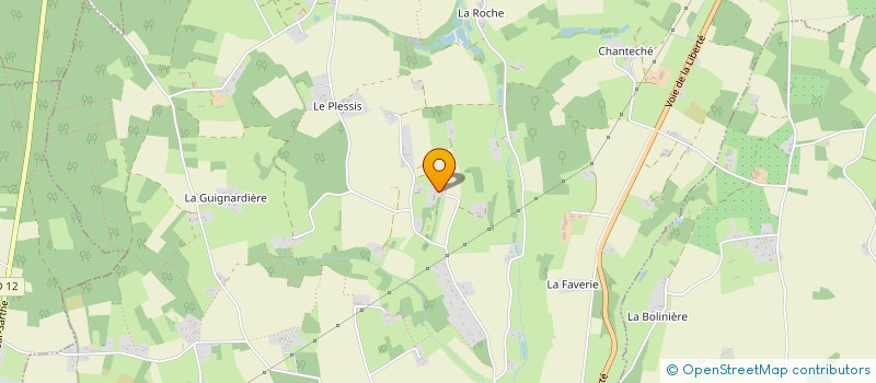 localisation de l'entreprise ASS DE CHASSE DE LA FORET DE MELINAIS à LA FLECHE