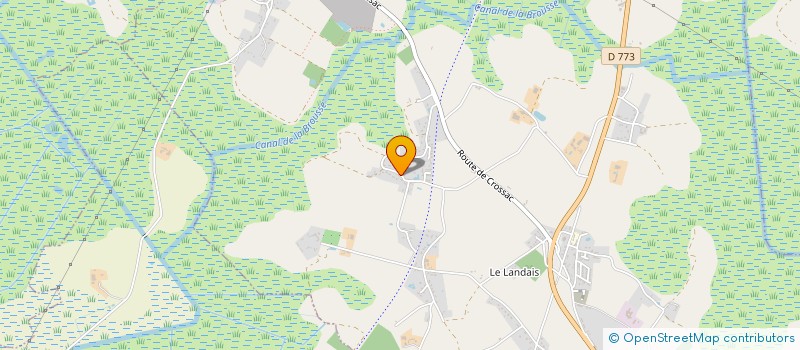 localisation de l'entreprise ASS DE CHASSE DE LA LANDE à DONGES