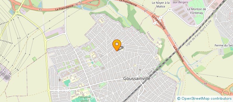 localisation de l'entreprise ASS DE CHAUFFEURS DE TAXIS  GOUSSAINVILLE