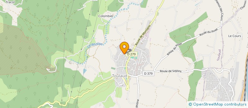 localisation de l'entreprise ASS DE CHORALES SCOLAIRES DE L'ACADEMIE DE GRENOBLE  TOULAUD