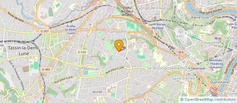 localisation de l'entreprise ASS. DE COM à LYON