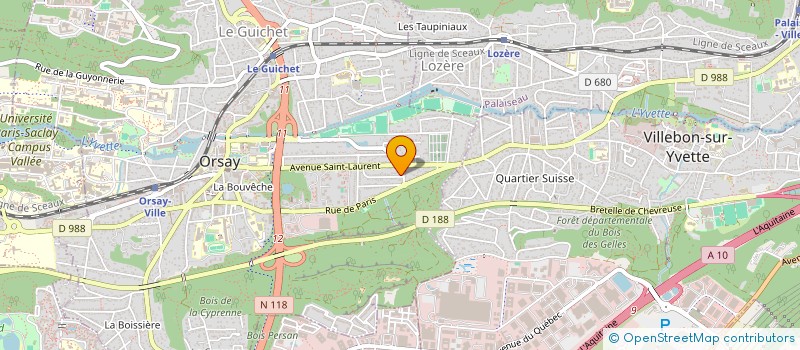 localisation de l'entreprise ASS DE COORDINATION SOUTIEN DOMICILE à ORSAY