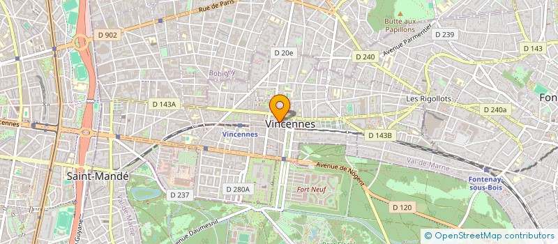 localisation de l'entreprise ASS DE CORDINATION ET D'ACTION à VINCENNES