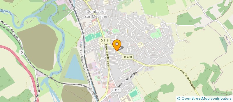 localisation de l'entreprise ASS DE DANSE DE SOCIETE DOMBASLOISE  DOMBASLE-SUR-MEURTHE