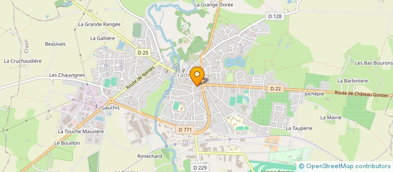 localisation de l'entreprise ASS DE DANSE MARION  CRAON