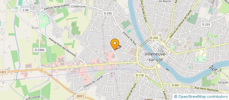 localisation de l'entreprise ASS DE DECOUVERTES ET LOISIRS  VILLENEUVE-SUR-LOT