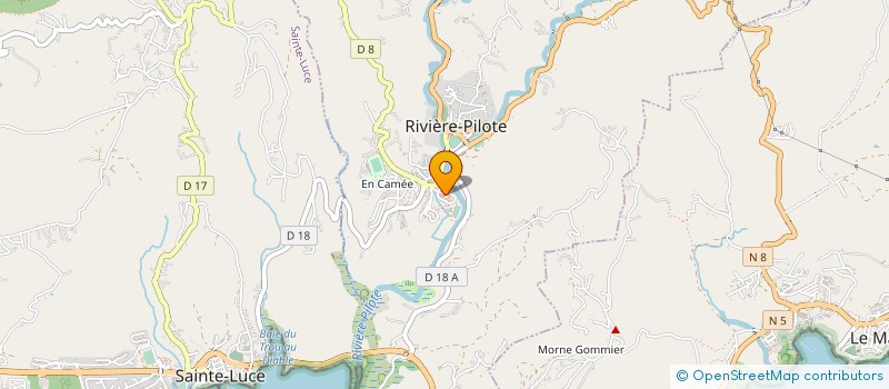 localisation de l'entreprise ASS DE DEFENSE DES INTS DES LOC ET RESID DES GRPES MANNIKOU I ET II DE RIV PILOTE à RIVIERE-PILOTE