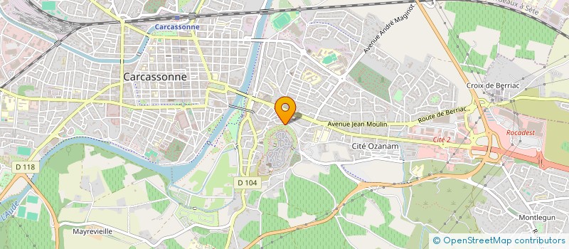 localisation de l'entreprise ASS DE DEVELOPPEMENT D ACTIVITES POUR LES ADULTES ET LES JEUNES à CARCASSONNE