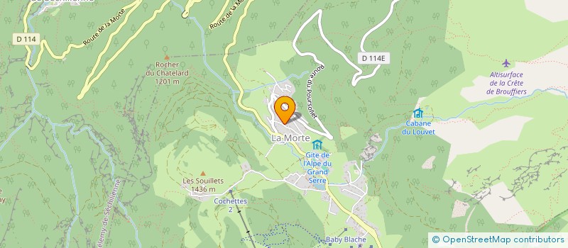 localisation de l'entreprise ASS DE DEVELOPPEMENT DE L'ALPE DU GRAND SERRE  LA MORTE