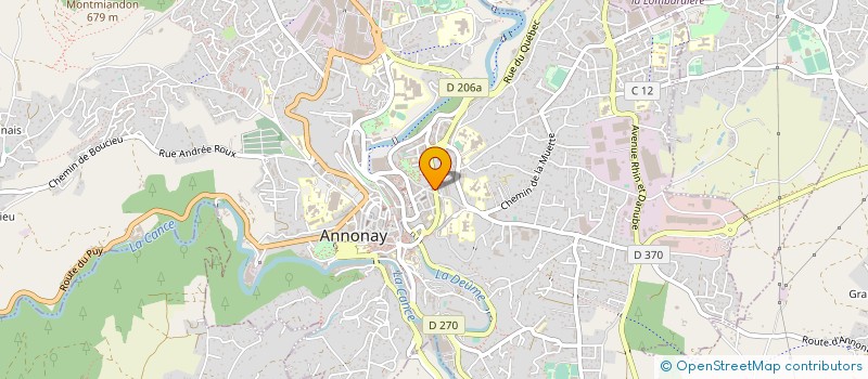 localisation de l'entreprise ASS DE DIFFUSION ARTISTIQUE ET MUSICAL à ANNONAY