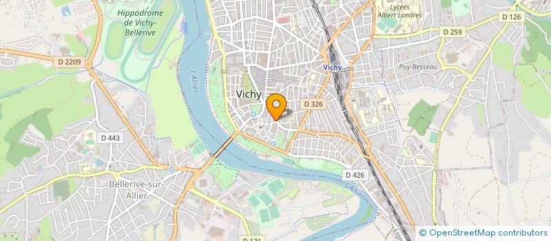 localisation de l'entreprise ASS DE FAIT JACQUIS ANNE-MARIE ET DANIEL à VICHY