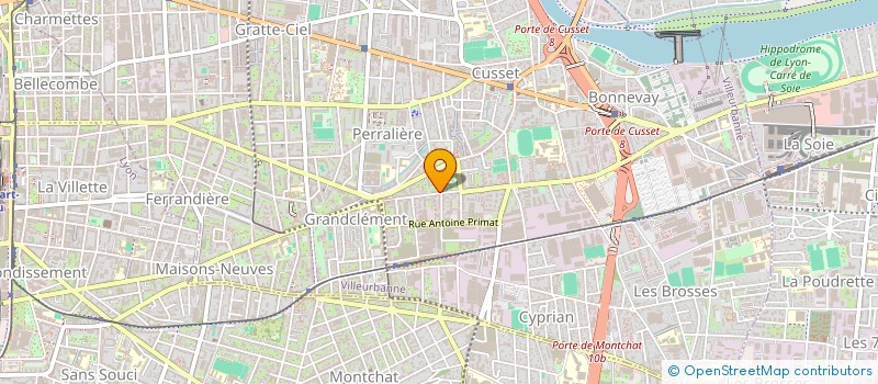 localisation de l'entreprise ASS DE FAIT LAVAUD FARROUCH ET CHAZEL  VILLEURBANNE