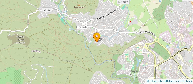 localisation de l'entreprise ASS DE FIL EN AIGUILLE à GRABELS