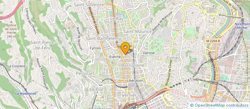 localisation de l'entreprise ASS DE FORMATION AUX TECH HOSPITALIERES à NICE