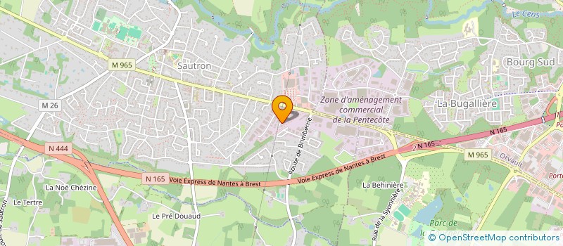 localisation de l'entreprise ASS DE FORMATION COMPTABILITE ET GESTION à SAUTRON