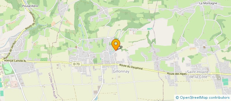 localisation de l'entreprise ASS DE FORMATION RHONE ISERE LOIRE  GILLONNAY