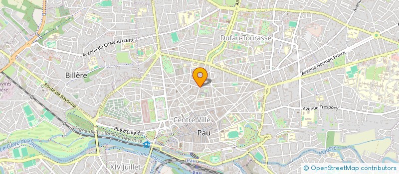 localisation de l'entreprise ASS DE FORMATIONS POUR DEFICIENTS à PAU