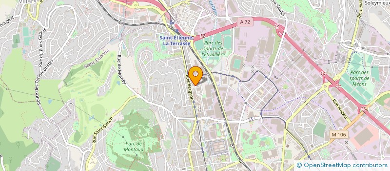 localisation de l'entreprise ASS DE GESTION ACTION SOCIALE  SAINT-ETIENNE