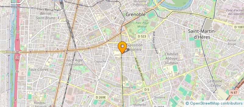 localisation de l'entreprise ASS DE GESTION D'ATELIERS PROTEGES  GRENOBLE