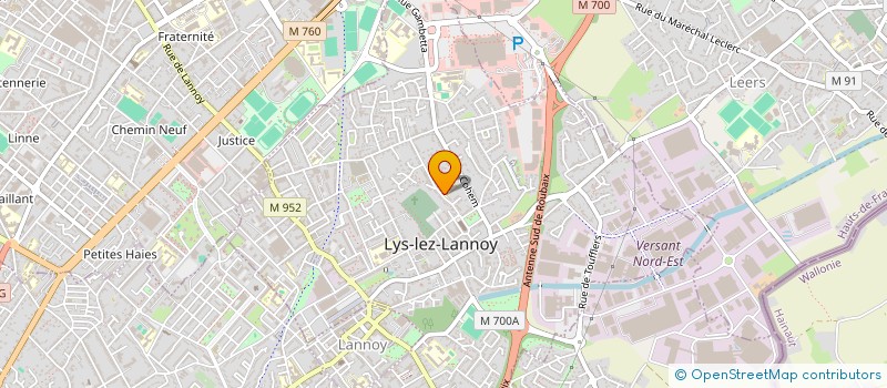 localisation de l'entreprise ASS DE GESTION DE L'ECOLE ST LUC  LYS-LEZ-LANNOY