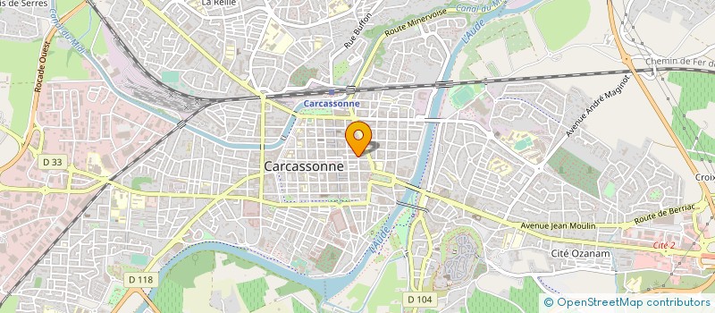 localisation de l'entreprise ASS DE GESTION DE LA MAISON MEDICALE à CARCASSONNE