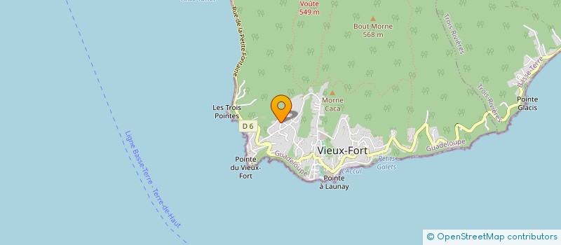 localisation de l'entreprise ASS DE GESTION DES ACTIONS DU COLLECTIFS DES CLUBS DES AINES DE LA BASSE TERRE à VIEUX FORT