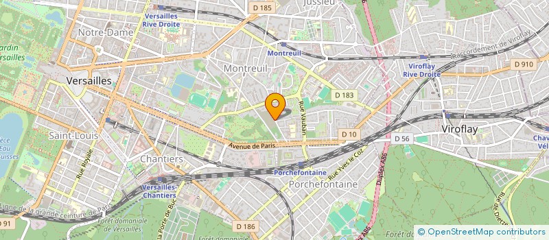 localisation de l'entreprise ASS DE GESTION DES FONDS DU CODERPA 78 à VERSAILLES