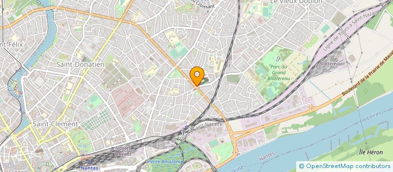 localisation de l'entreprise ASS DE GESTION DU CREPS NANTES BROUSSAIS à NANTES