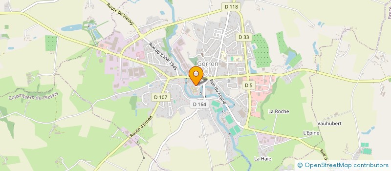 localisation de l'entreprise ASS DE GESTION DU PAVILLON MARET à GORRON