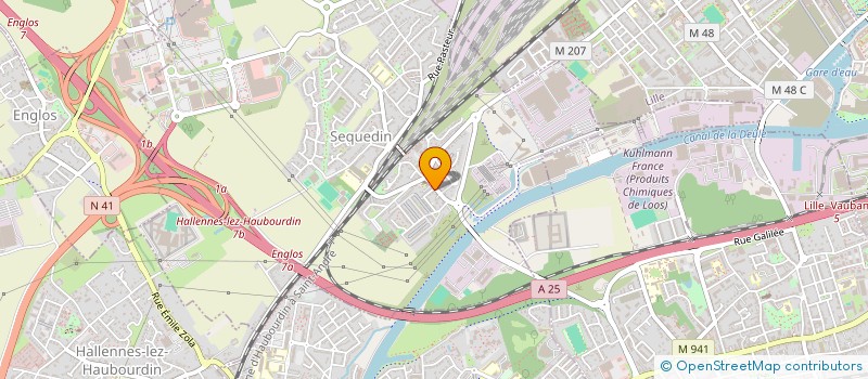 localisation de l'entreprise ASS DE GESTION DU REST DU LABO NORD PDC à SEQUEDIN