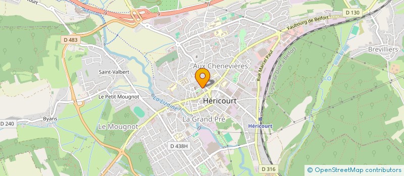 localisation de l'entreprise ASS DE GESTION ECOLES LIBRES à HERICOURT