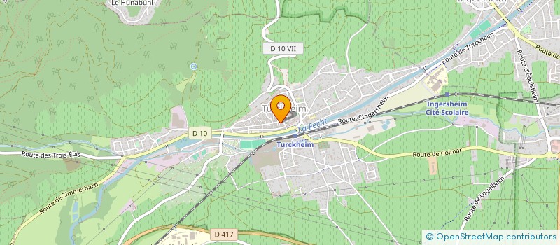 localisation de l'entreprise ASS DE GESTION VEREINSHUSS  SOULTZBACH-LES-BAINS