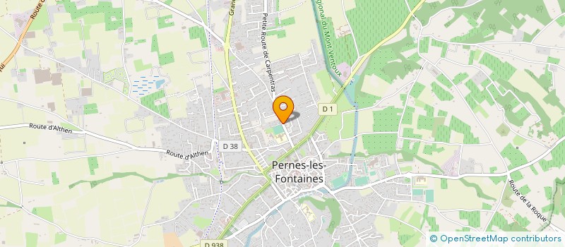 localisation de l'entreprise ASS  DE GYMNASTIQUE VOLONTAIRE à PERNES LES FONTAINES