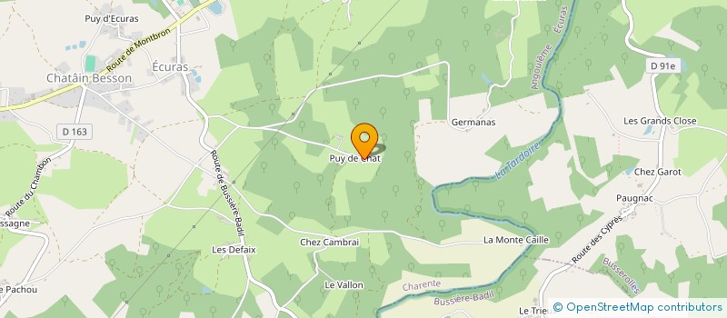 localisation de l'entreprise ASS DE GYMNASTIQUE VOLONTAIRE D ECURAS à ECURAS