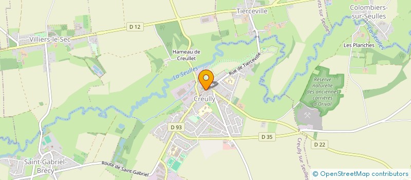 localisation de l'entreprise ASS DE GYMNASTIQUE VOLONTAIRE DE CREULLY à CREULLY SUR SEULLES