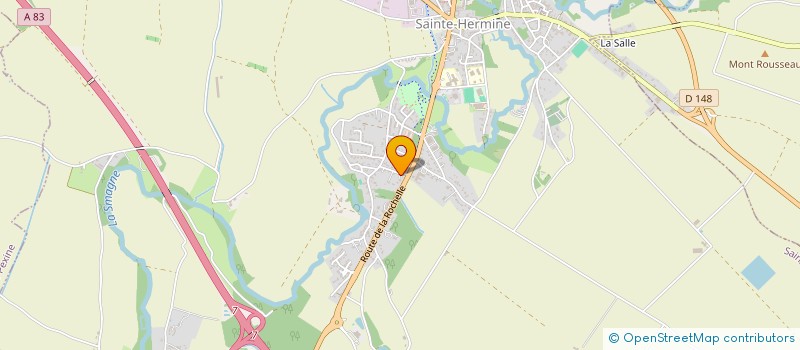 localisation de l'entreprise ASS DE JEUNES INTER COMMUNAUX RURAUX  SAINTE-HERMINE