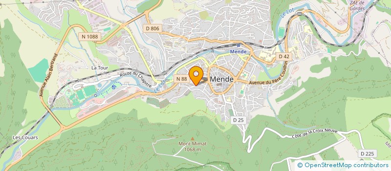 localisation de l'entreprise ASS DE JUMELAGE MENDE-VOLTERRA à MENDE