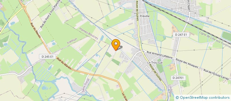 localisation de l'entreprise ASS DE L ECOLE ANDRE GUILBERT  GUINES