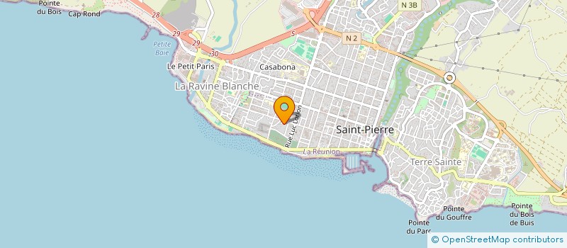 localisation de l'entreprise ASS.DE L'ECOLE DE DANSE ET DE MUSIQUE PAJANIAPPEN DE ST-PIERRE à SAINT-PIERRE