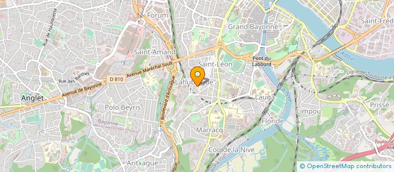 localisation de l'entreprise ASS DE L'ECOLE MATERNELLE LAHUBIAGUE à BAYONNE