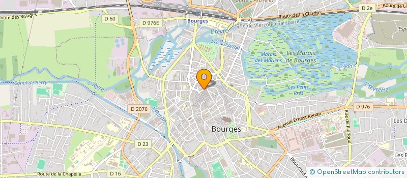 localisation de l'entreprise ASS DE L'ECOLE NATIONALE DES BEAUX ARTS  BOURGES