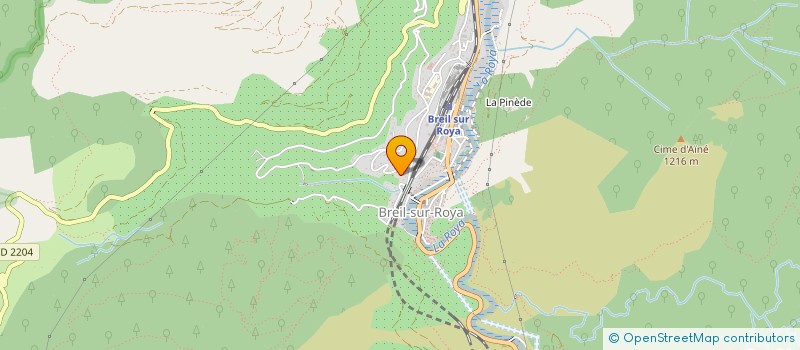 localisation de l'entreprise ASS DE L ECOMUSEE DU HAUT PAYS DES TECHNIQUES ET DES TRANSPORTS  BREIL-SUR-ROYA