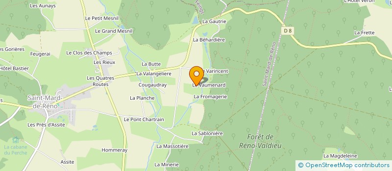 localisation de l'entreprise ASS DE LA COMMUNAUTE DES SOEURS DE LA NOUVELLE ALLIANCE à LA CHAPELLE-MONTLIGEON