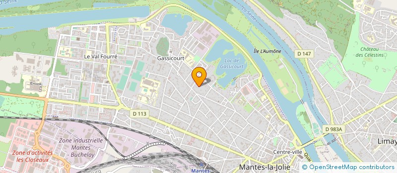 localisation de l'entreprise ASS  DE LA CROIX FERREE  MANTES-LA-JOLIE