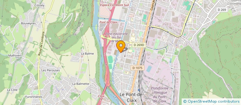 localisation de l'entreprise ASS  DE LA JEUNESSE EN MOUVEMENT  LE PONT-DE-CLAIX