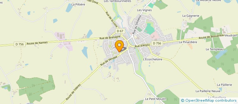localisation de l'entreprise ASS DE LA MAISON DE RETRAITE à BEAUPREAU-EN-MAUGES